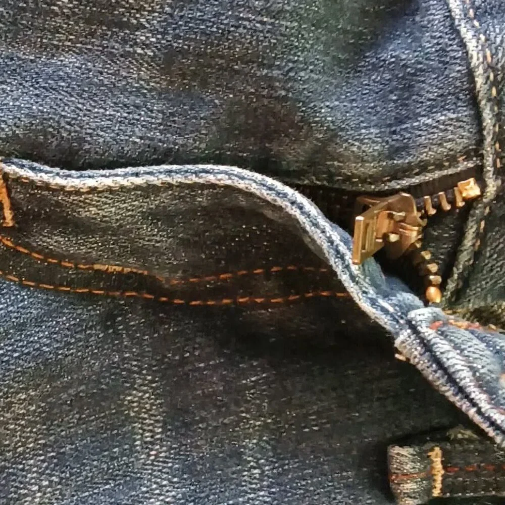 Armani Exchange π Womens Gorgeous Boot Cut Denim Distressed Wash Blue Jeans π - Picture 10 of 14